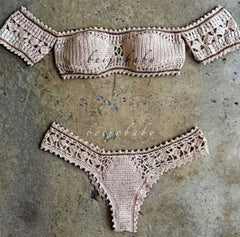 Alexandria off shoulder crochet bikini